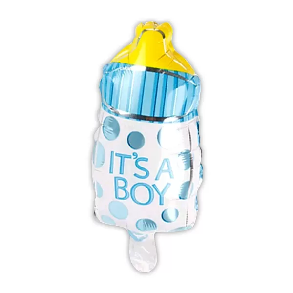 Balao Metalizado FOIL Temático mamadeira Its a boy - 80cm