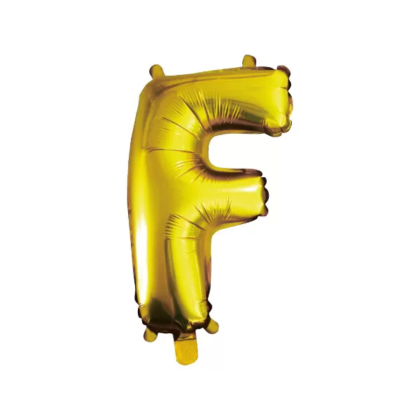 balao metalizado FOIL prateado 30 polegadas letra F