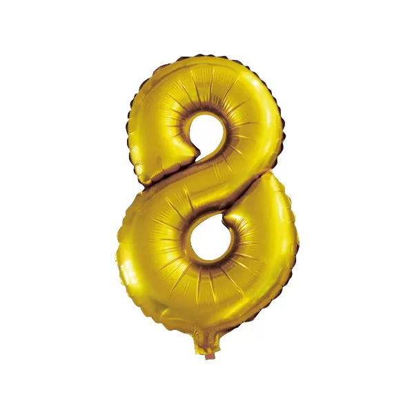 Balao Metalizado FOIL Dourado 16 Polegadas numero 8