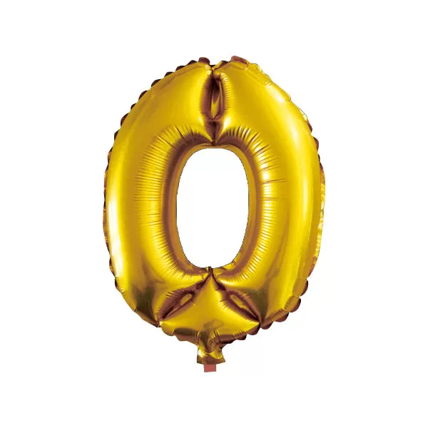 balao metalizado foil dourado 30 polegadas numero 0