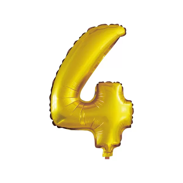 balao metalizado foil dourado 30 polegadas numero 4