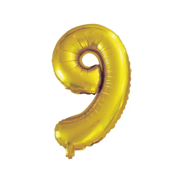 balao metalizado foil dourado 30 polegadas numero 9