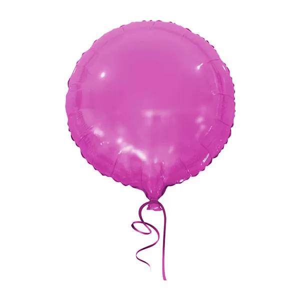 Balao Metalizado FOIL Redondo Pink 18 Polegadas
