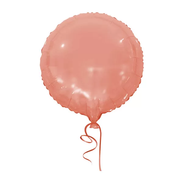 Balao Metalizado FOIL Redondo Ouro Rose 18 Polegadas
