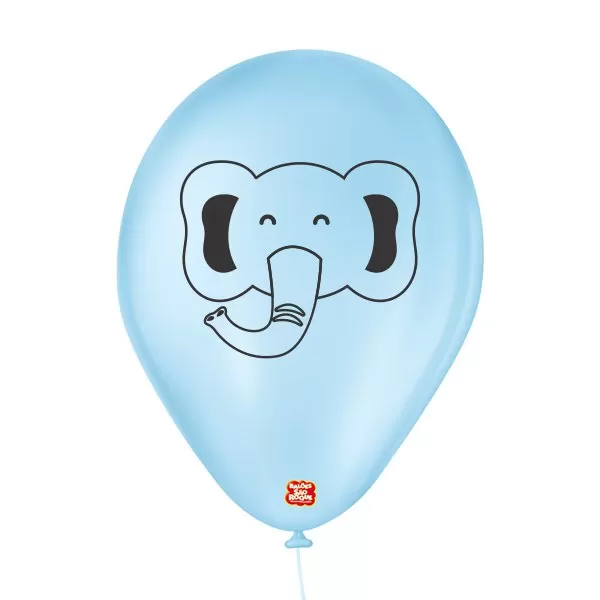 Balões personalizados safari elefante - 25 und