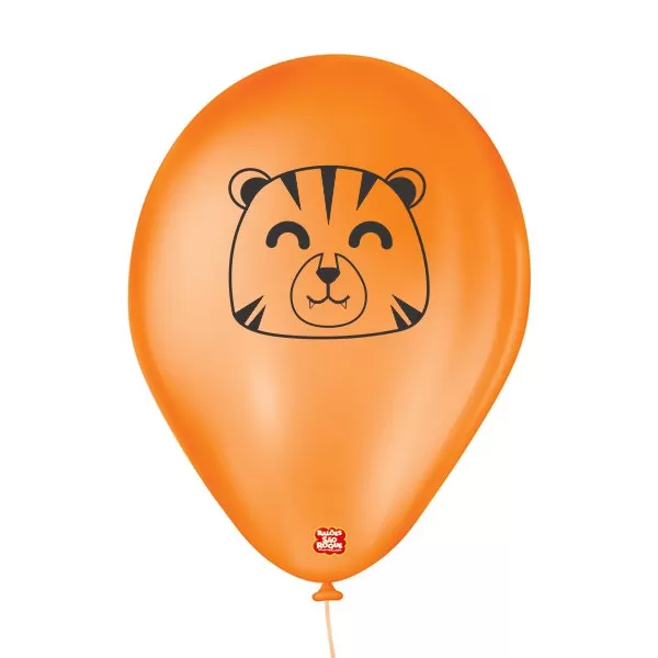 Balões personalizados safari tigre - 25 und