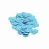 Confete metalizado redondo azul claro 15mm para balao Bubble