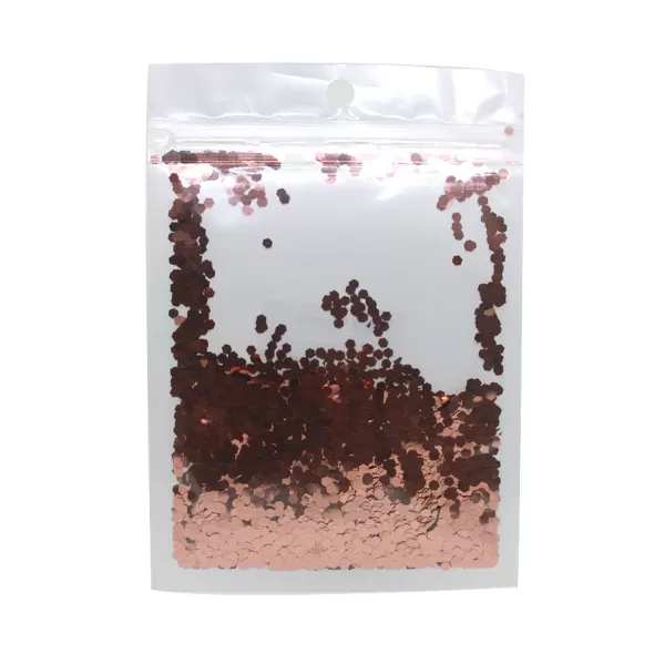 Glitter Metalizado Rose Gold 3mm para balao Bubble - Image 2