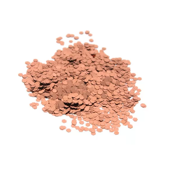 Glitter Metalizado Rose Gold 3mm para balao Bubble