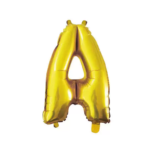 Balao Metalizado FOIL Dourado 30 Polegadas letra A