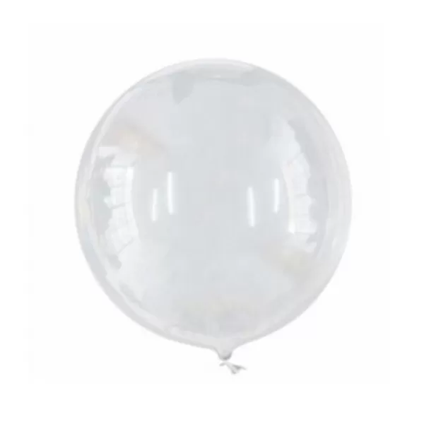 balão bubble 24 polegadas transparente sem válvula