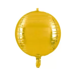balão metalizado foil dourado esfera 4d bola 55cm