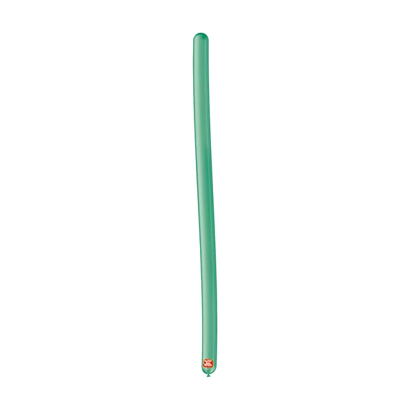 balão canudo liso látex 260 são roque verde folha
