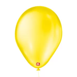 balões látex são roque liso 7 cintilante amarelo