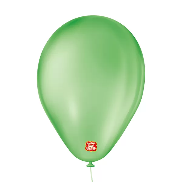 balões bexigas látex basic são roque liso 6,5 verde