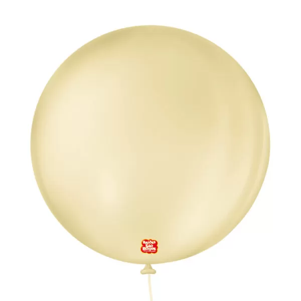 balão látex são roque liso n5 bege