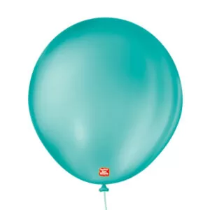 balão látex são roque liso n5 redondo azul oceano