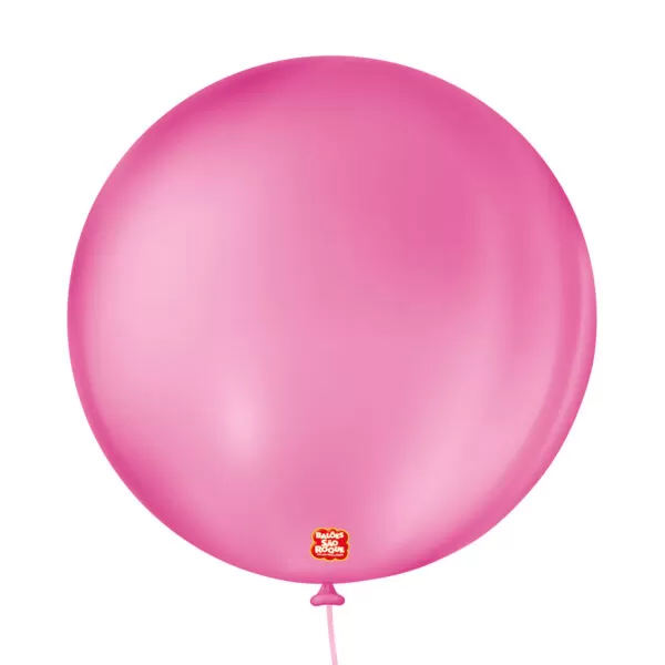 balão látex são roque redondo liso n5 rosa shock