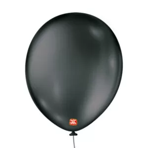 balão látex são roque metallic n11 preto