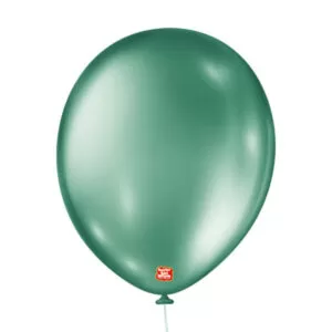 balão látex são roque metallic n11 verde