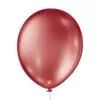 balão látex são roque metallic n11 vermelho