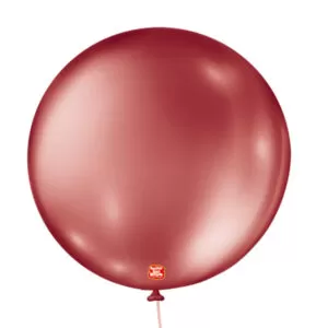 balão látex são roque metallic n5 vermelho