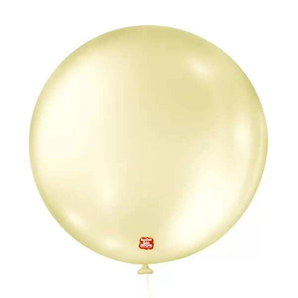 balão látex são roque perolado n5 amarelo