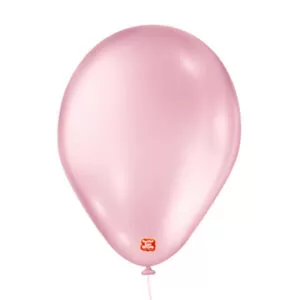balão látex são roque perolado n7 rosa claro
