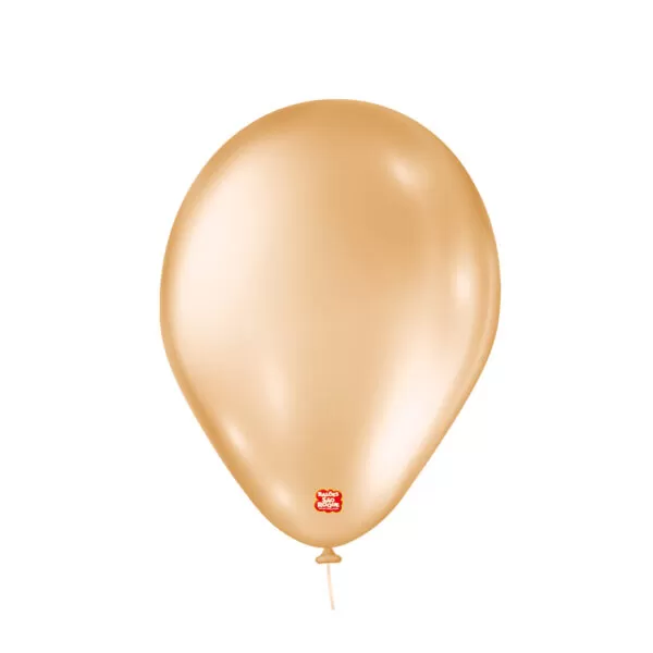 balão látex são roque perolado n9 pêssego