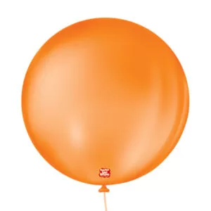 balão látex são roque redondo liso n5 laranja mandarim
