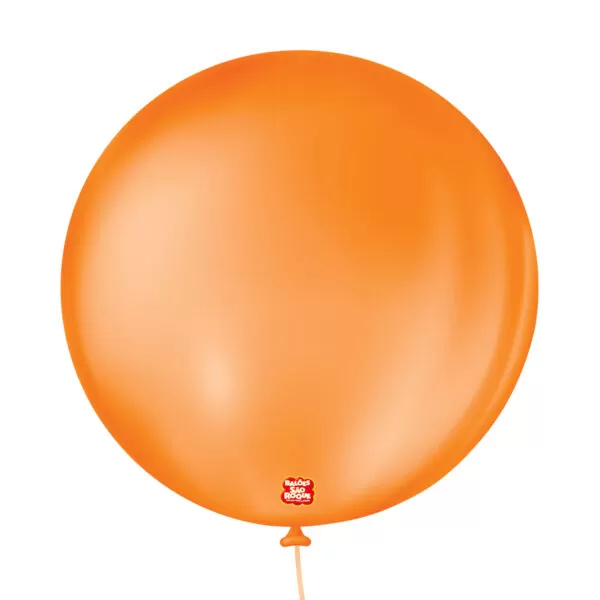 balão látex são roque redondo liso n5 laranja mandarim