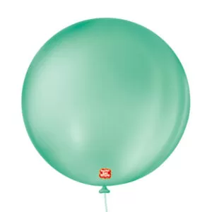 balão látex são roque redondo liso n5 verde tiffany