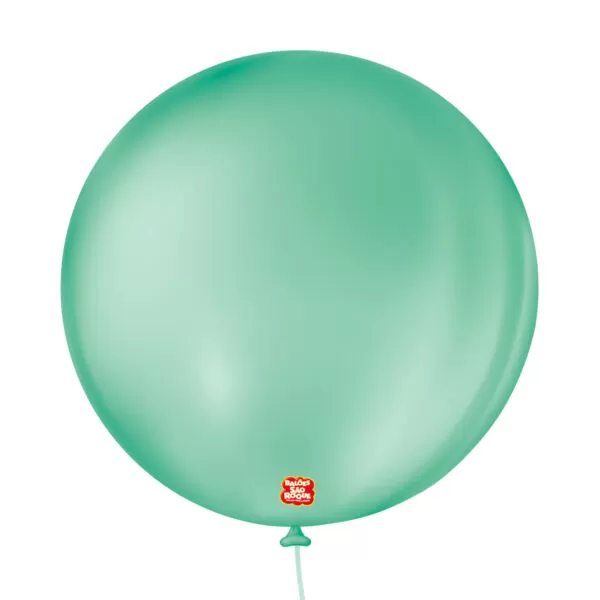 balão látex são roque redondo liso n5 verde tiffany