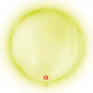balão látex são roque redondo neon n5 amarelo