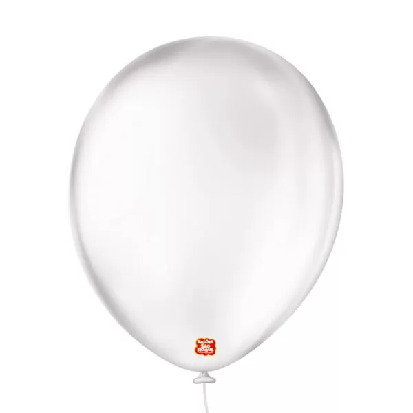 balão látex são roque redondo liso n11 transparente