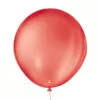 balão látex são roque liso redondo n8 vermelho quente