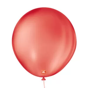 balão látex são roque liso redondo n8 vermelho quente