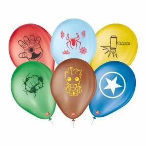kit balões personalizados super heróis