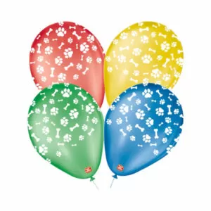 balões personalizados patinha osso pet